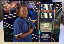 2018 Panini Fathers Day Spirit of the Game Relics Vladimir Guerrero Jr RC /25