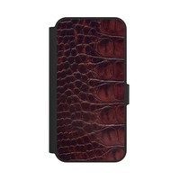 KlapphüLle FüR Samsung Galaxy S24 Fe 5G Animalprint Krokodil Leder