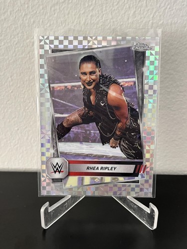 Rhea Ripley [X-Fractor] #80 2025 Topps Chrome WWE card
