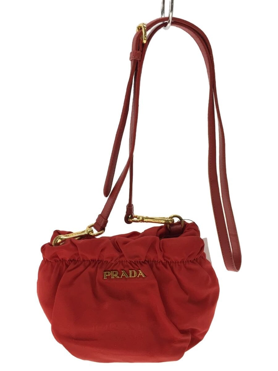 RARE PRADA Nylon Shoulder Bag in Red Model BT0721