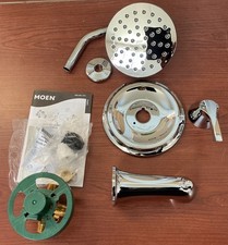 NEW MOEN Korek Chrome Tub Shower Faucet Set w/ VALVE included 82466 B30