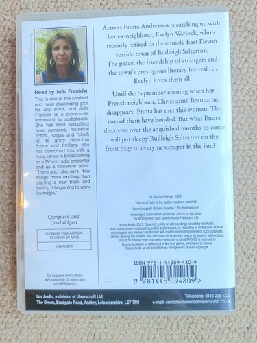 Limelight by Graham Hurley (2021 CD Mp3) Budleigh Salterton drama audiobook 10hr - Picture 2 of 3