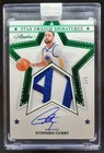 2022-23 Panini Flawless Stephen Curry Star Swatch Signatures Emerald /5 Auto TF