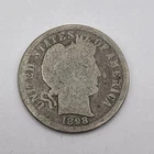 1898 United States 1 Dime Barber Silver Dime Circulated