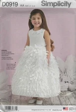 D0919 SIMPLICITY ADORABLE TODDLER'S DRESS