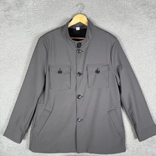 State & Liberty Field Jacket Men's XXL Gray Button Up Performance Pockets