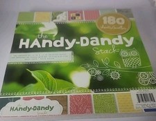 DCWV Handy-Dandy Stack, 12 X12 Scrapbook Paper, 180 sheets, New