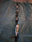 WW1 Antique German Military Regimental Hand Painted Porcelain and Stag 32in Pipe