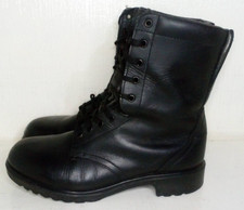 British Army Black Leather DMS Vintage Combat Boots Size 264 UK 8 EU 42