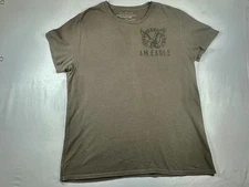American Eagle Logo Athletic Fit T-Shirt Green Men's Large