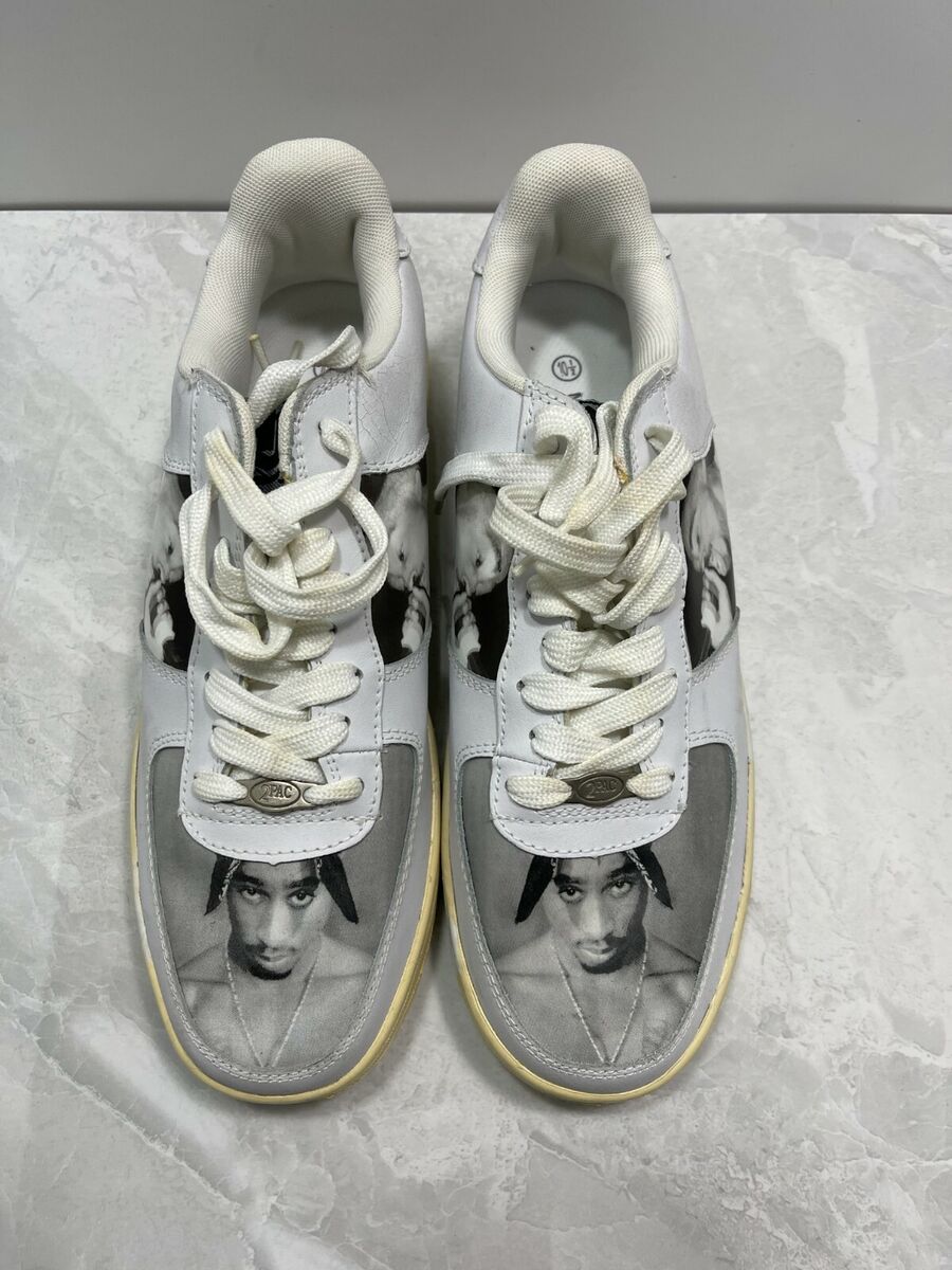 2pac Tupac Shakur Hip Hop Sneakers Size 10.5, Makaveli Brand 2pac Tupac Shakur Hip Hop Sneakers Size 10.5, Makaveli Brand