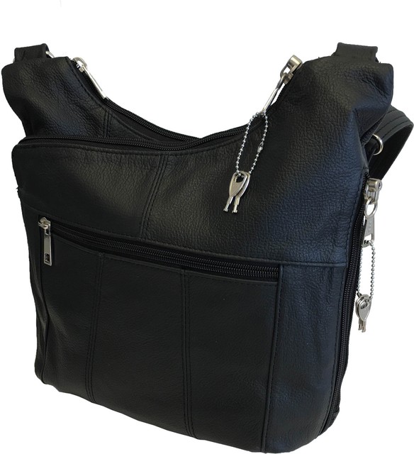 Genuine Leather Concealed Carry Gun Purse Concealment Bag CCW CWP Locking Zipper eBay