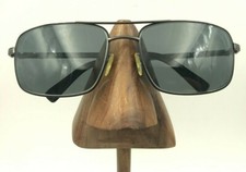 Vintage Tura TS30 C47 Gunmetal Black Rectangle Pilot Sunglasses FRAMES ONLY