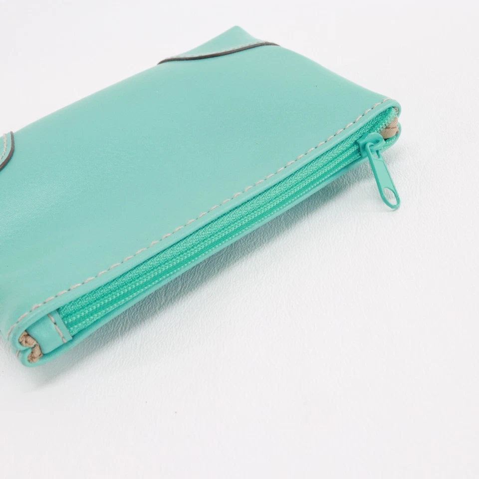 Liz Claiborne Villager 化妆盒小号浅绿色拉链衬里 — 第 4/4 张图片