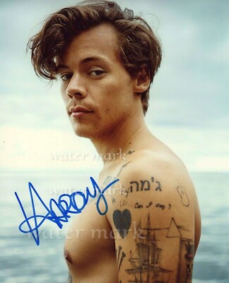 Harry Styles Englisch Singer One Direction Band Nachdruck Signiert Foto