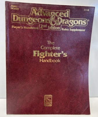 Advanced Dungeons & Dragons, 2nd Edition, Complete Fighters Handbook TSR 2110