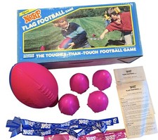 Vintage Nerf Flag Football Game NEW Open Box Complete 1988 Pink Ball