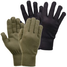 Polypropylene Glove Liners G.I. Military Style - Black or Olive - Made in USA