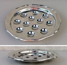 ASSIETTE A ESCARGOTs - INOX 18% - CUISINE - ART DE LA TABLE