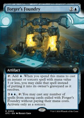x1 Forger's Foundry - Extended Art R MTG Commander: Outlaws of Thunder Junction 