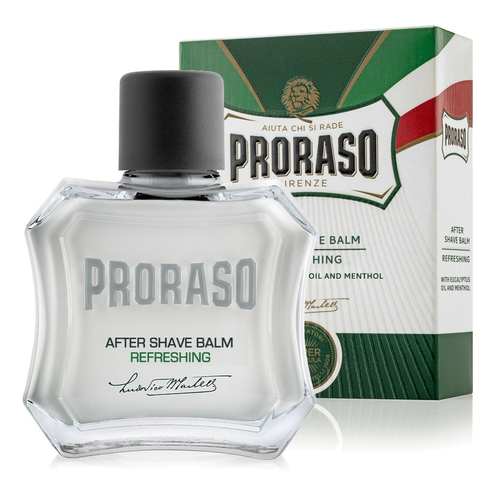 3 PACK Proraso GREEN Aftershave Balm 100ml with Eucalyptus