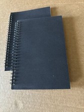 Blank Spiral Notebook, 2-Pack, Soft Cover, Sketch Book, 50 Sheets NEW Ship Incl