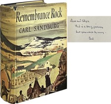 Carl Sandburg / Remembrance Rock Signed 1st Edition 1948