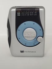 White Westinghouse Bass Boost System AM/FM Cassette Player Model WCS-12330