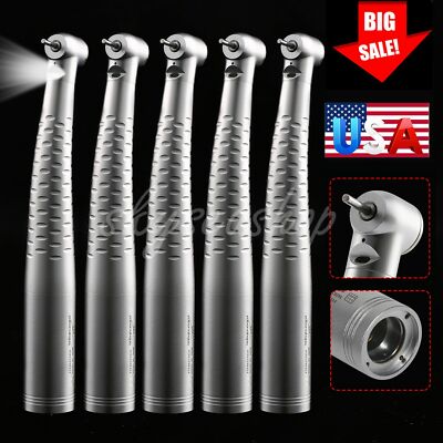 1-5 Packs Dental Fiber Optic LED Handpiece High Speed Fit KaV Coupler 4/6H ubz