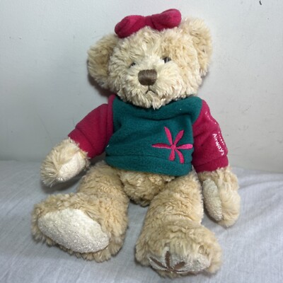 First Choice Airways Teddybär Russ Berrie Becky 10 Zoll Bohnen