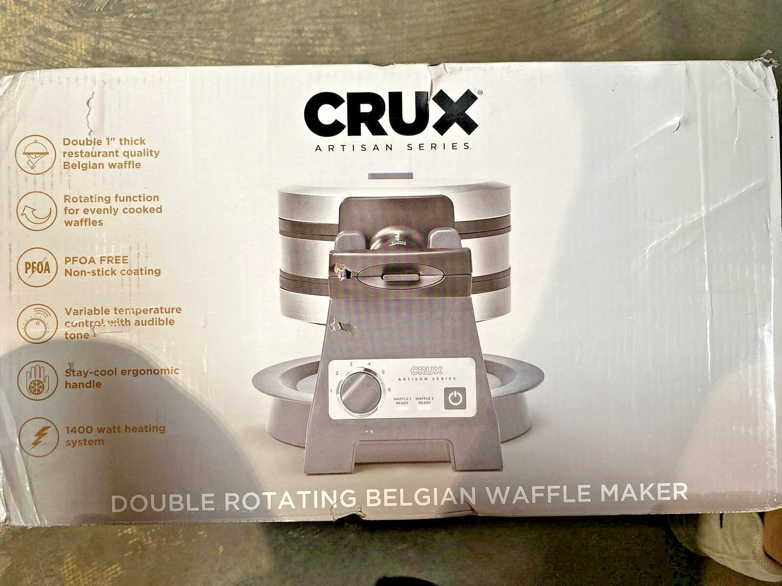 crux artisan series waffle maker