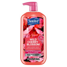 Suave Essentials Gentle Liquid Body Wash, Wild Cherry Blossom, 30 oz 0.25 per gallon