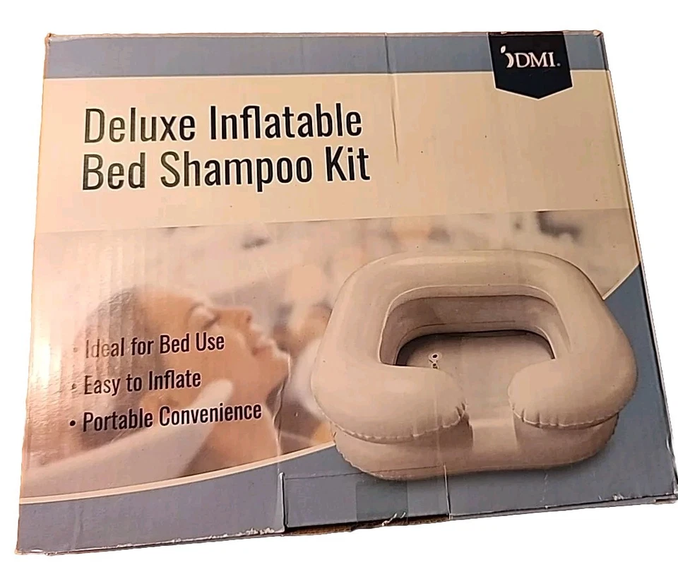 DMI Deluxe Inflatable Vinyl Bed Shampoo Kit For Bedridden/Low Mobility - Image 2 of 4