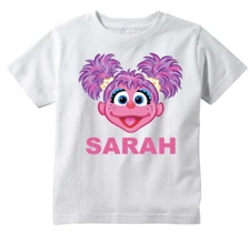 Abby Cadabby Sesame Street Custom T-shirt PERSONALIZE Birthday gift Tee ADD NAME