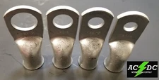 1 Gauge Cable Lugs Ring Terminals Battery Wire Connectors Pure Copper Tinned 