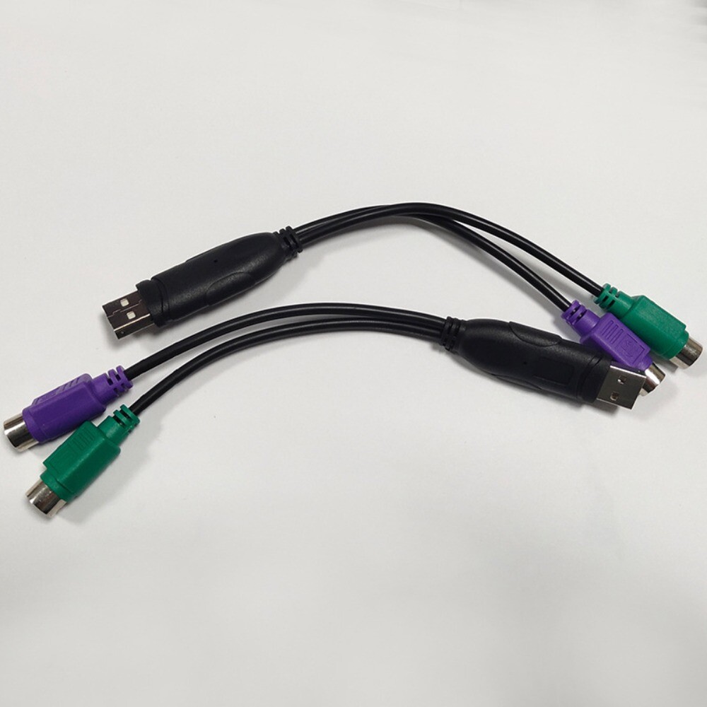 USB Male to 6 Pin Female Ps2 6 Pin PS2 Adapter Converter Cable USB to ...