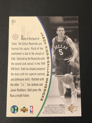 1994-95 Upper Deck SP Jason Kidd Rookie Premium Collection #PC32