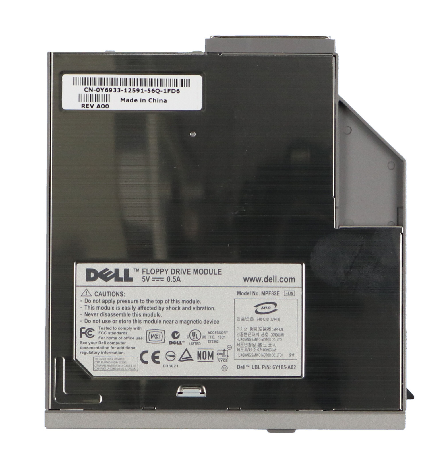 DELL Latitude Internal Floppy Drive Module 5V 0.5A laptop MPF82E