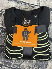 Hyde Eek Toddler Sz 12 Months Glow In The Dark Skeleton 2-Pc PJ Bodysuit Hat