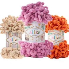 Alize Puffy Yarn Finger Loop Knitting Baby Bl...