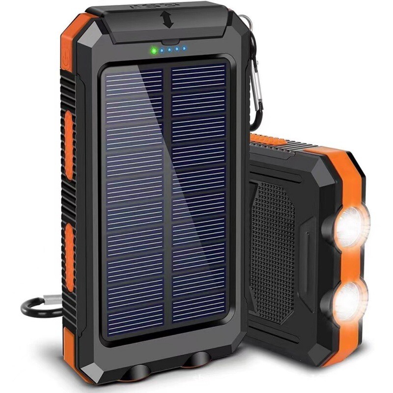 Portable Solar Power Bank with USB Charging for Phones-image