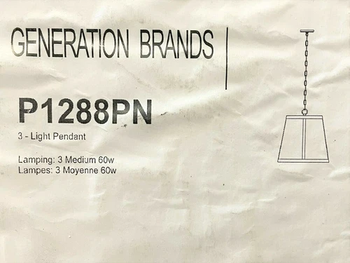 Feiss P1288PN Harrow 3 Light 19 inch Polished Nickel Pendant Ceiling Light - Picture 1 of 2