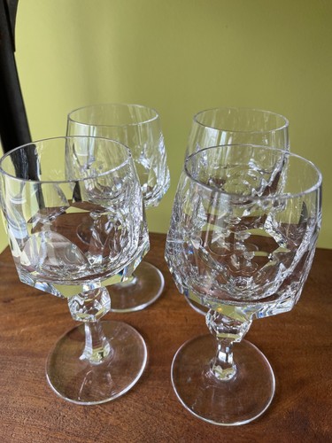 Nachtmann Alexandra Cut Crystal Water Goblet 6.5" EUC set of 4 STUNNING - Picture 14 of 15