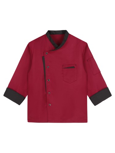 Men Women Buttons Chef Coats Jacket Hotel Kitchen Restaurant Cook Uniforms - Picture 37 of 86