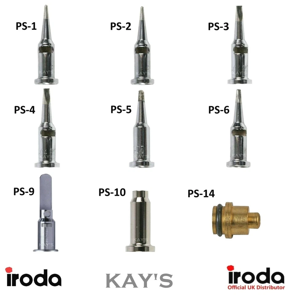 Pro Iroda Soldering Tips & Attachments To Fit Solderpro 100 110 120 150 Irons