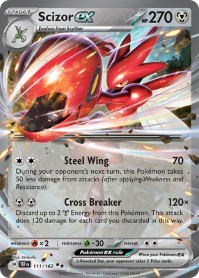 Scizor ex 111/162 Double Rare | Temporal Forces | Pokemon Card | eBay