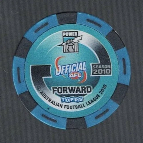 2010 OFFICIAL AFL TOPPS BEST & FAIREST PLAYER CHIPZ WARREN TREDREA PORT ADELAIDE - Picture 2 of 2