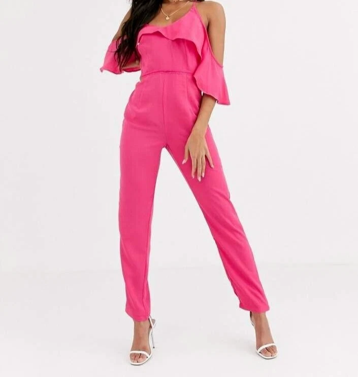 PRETTY DARLING PINK WOMEN'S OVERALL, UK 12