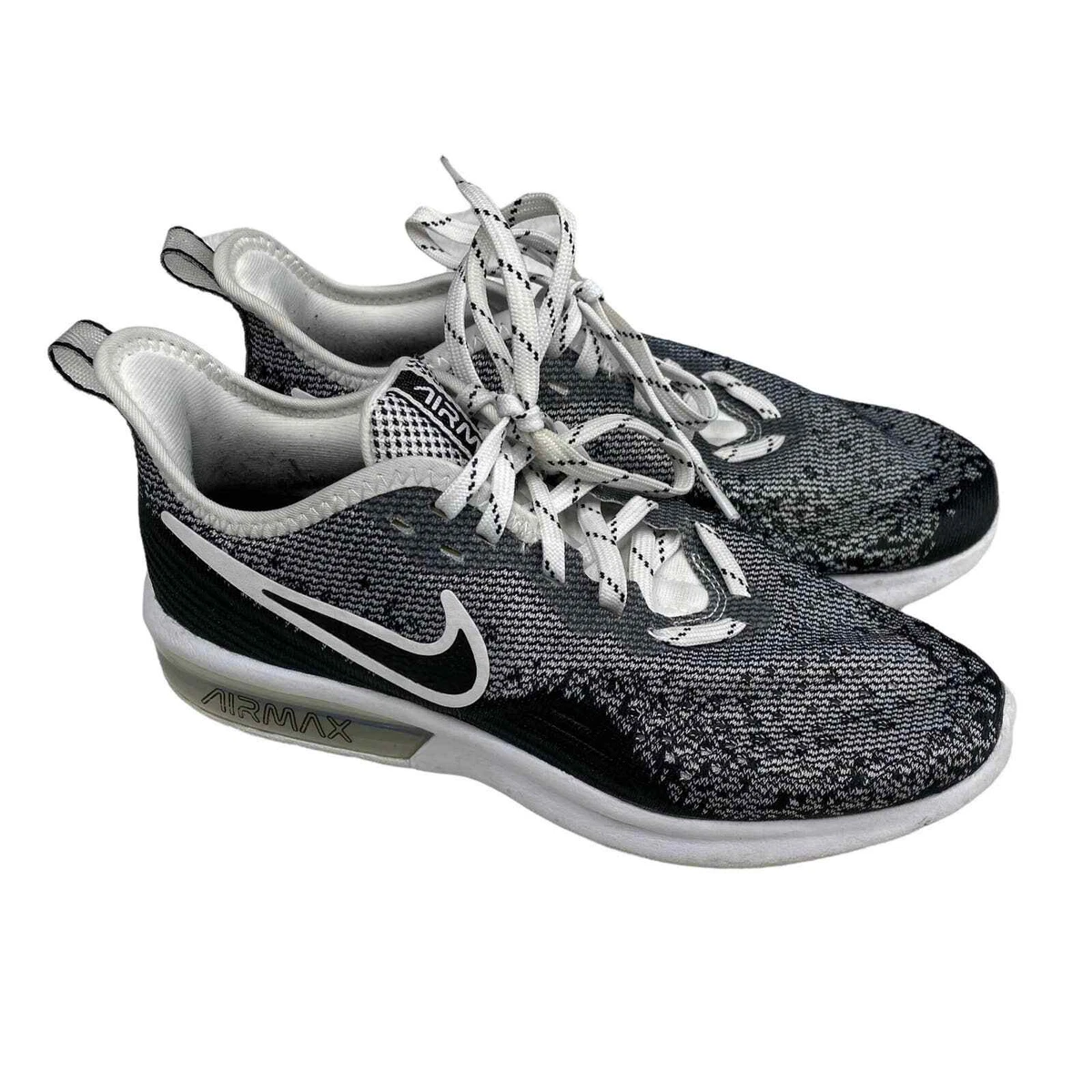 Nike Air Max Sequent 4 Black Black White Women s Style NIKE
