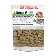 Dr Sebi Inspired Blend - Irish Moss | Bladderwrack | Burdock Root 50 Veg. Caps